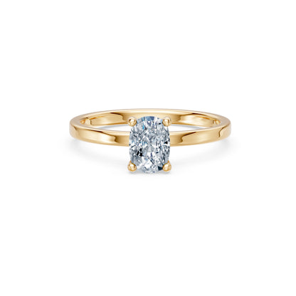 Cushion Lab Grown Diamond Solitaire Engagement Ring 1.0ct by Qutahia Jewellery