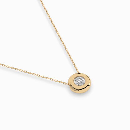 Solitaire Necklace (Round), 0.25 ct — 104-10007(4.0)