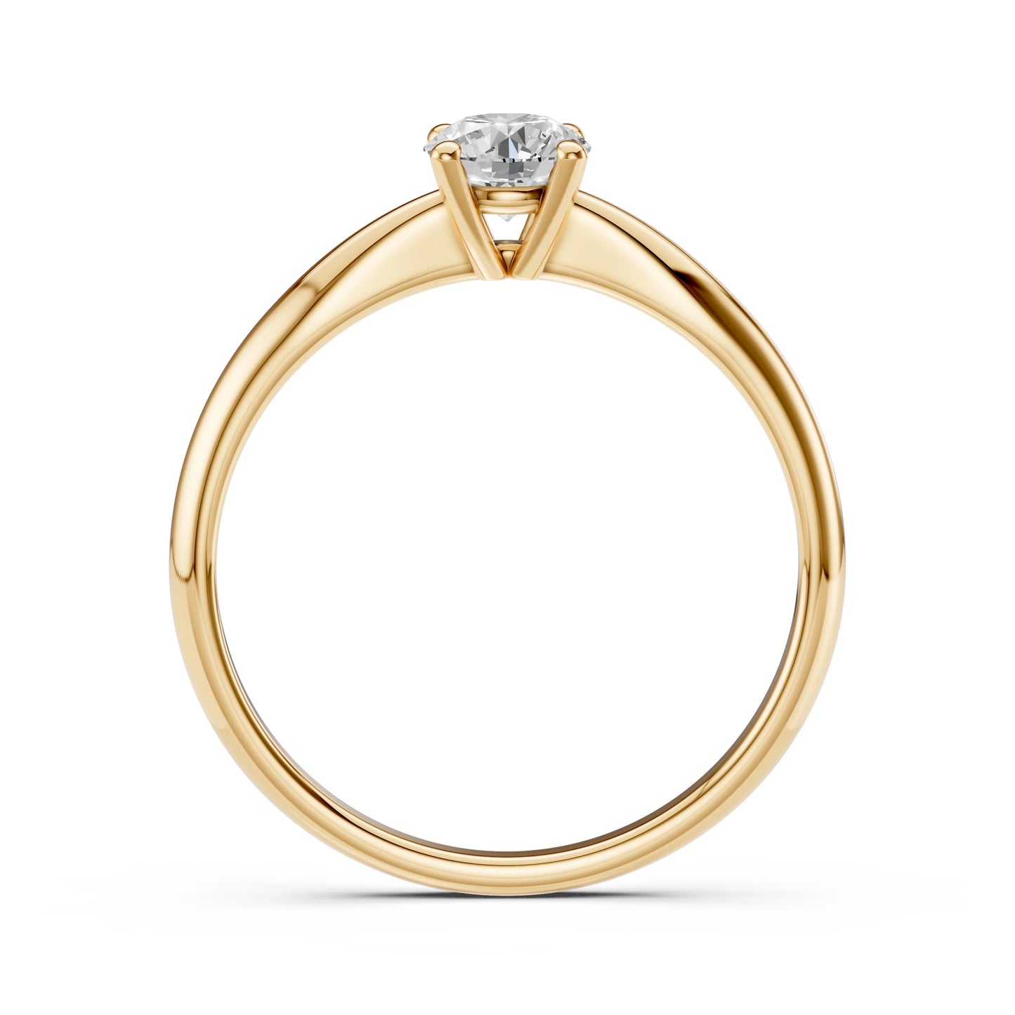 Solitaire Ring (Round), 0.4 ct — 101-10021(4.7)
