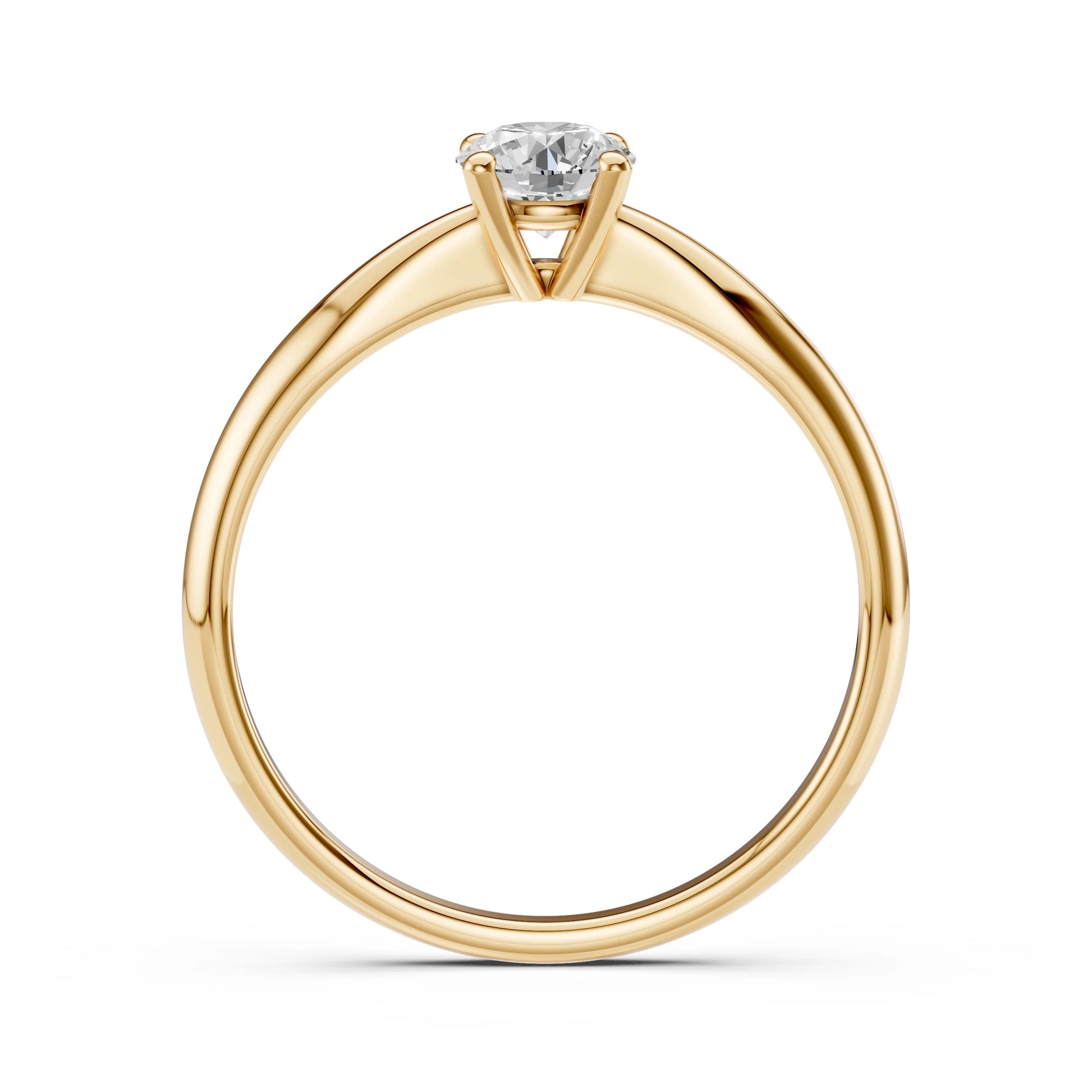 Solitaire Ring (Round), 0.4 ct — 101-10021(4.7)
