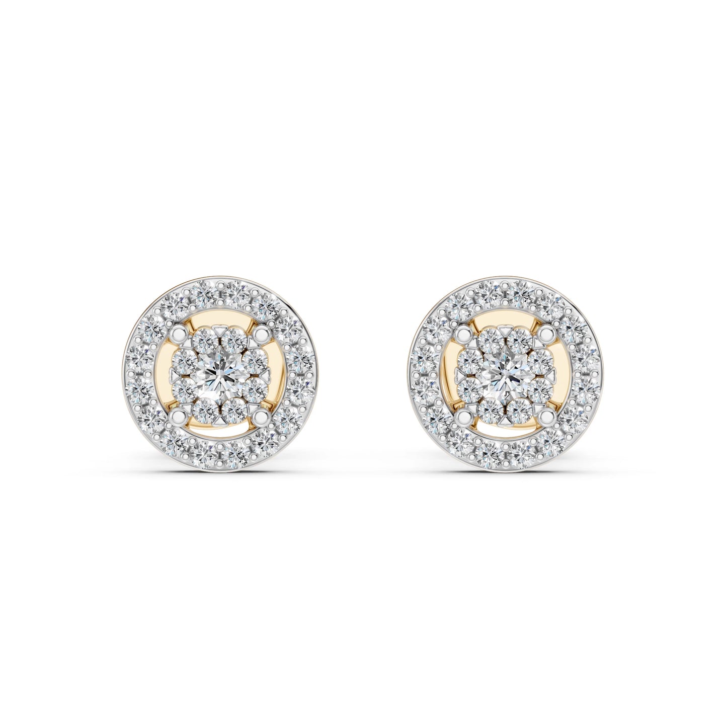 Illusion Earring (Round), 0.06 ct — 102-10018(2.0)