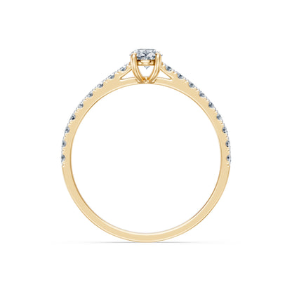 Solitaire Eternity Ring, 0.3 ct — 101-10191(0.30)OV