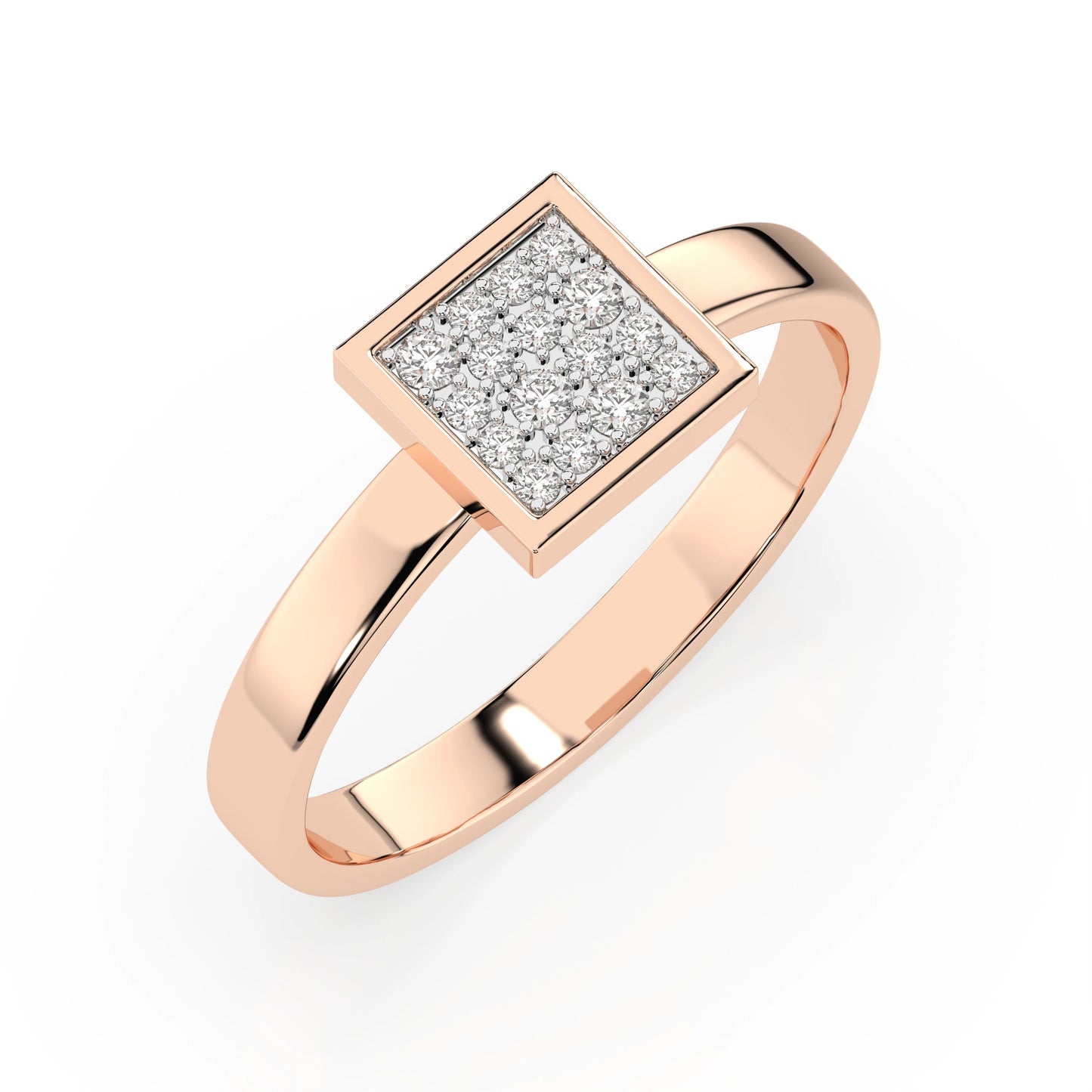 Illusion Ring (Round), 0.07 ct — 101-10059
