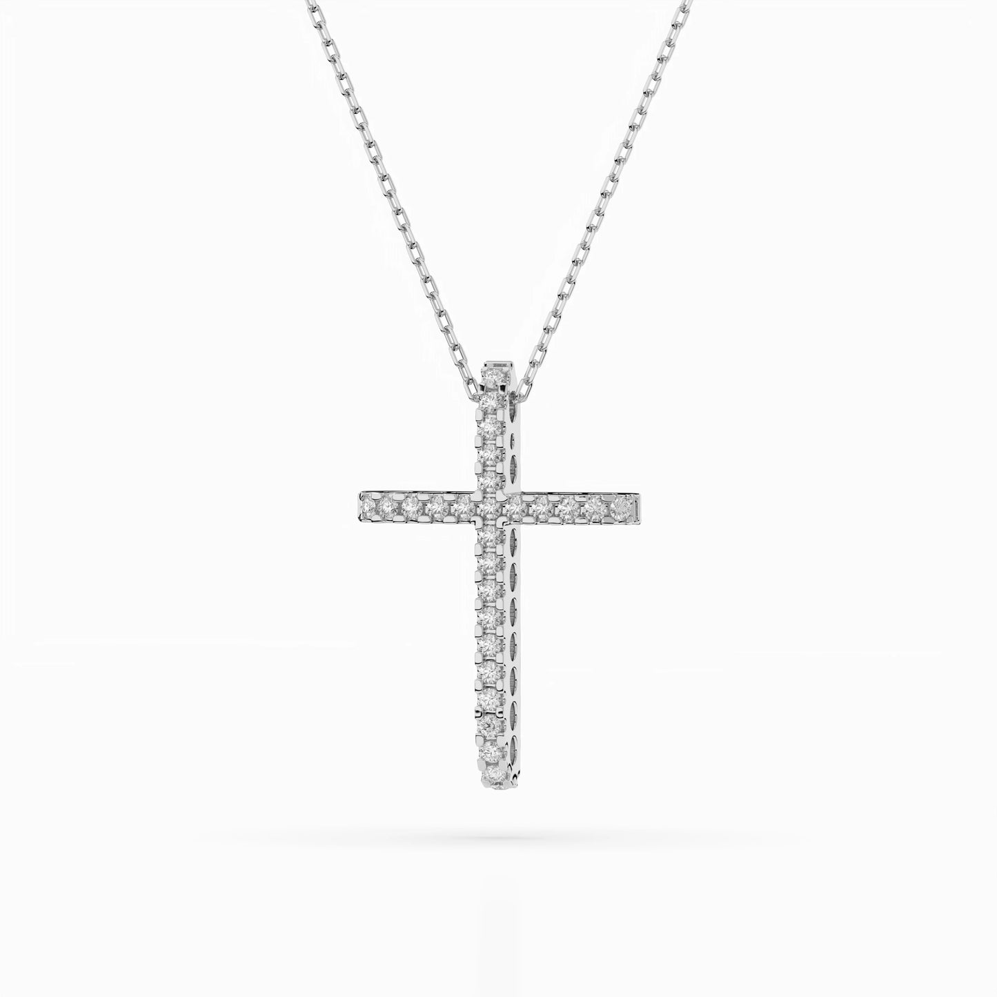 Minimalism Necklace (Round), 0.14 ct — 104-10026