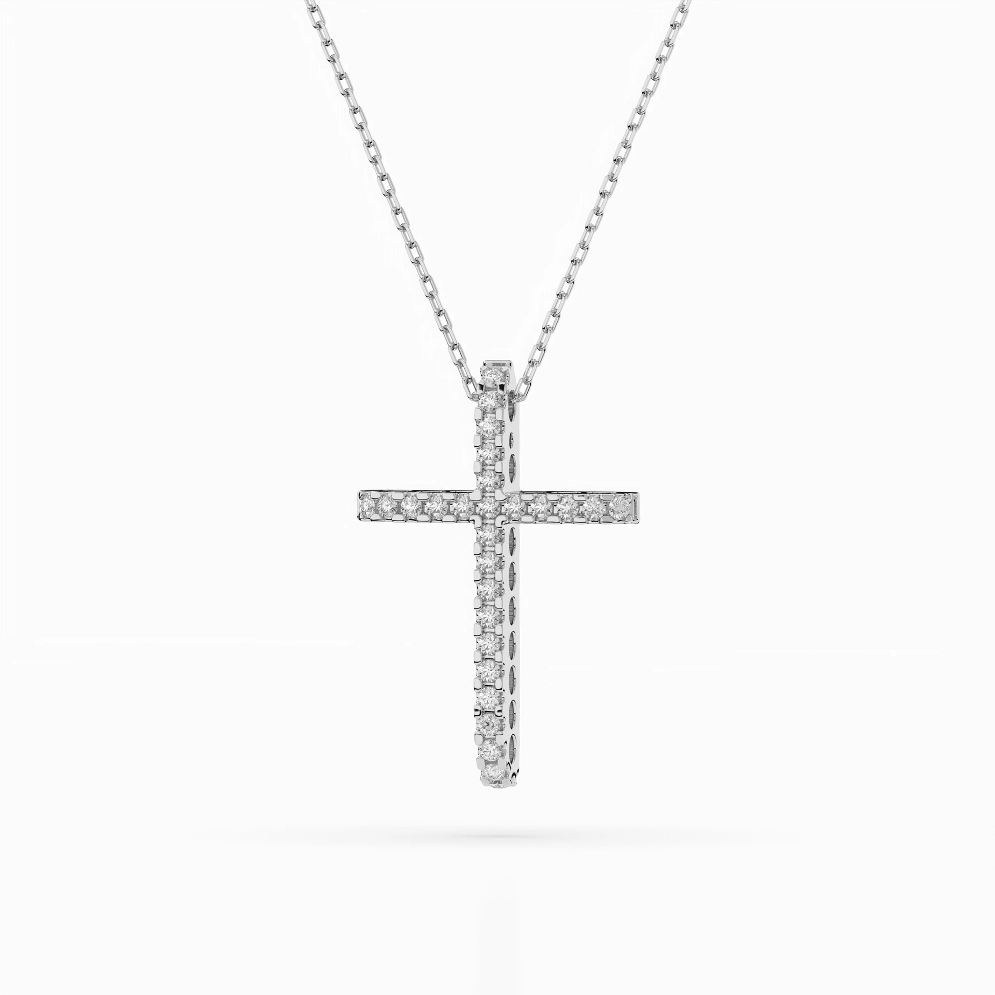 Minimalism Necklace (Round), 0.14 ct — 104-10026