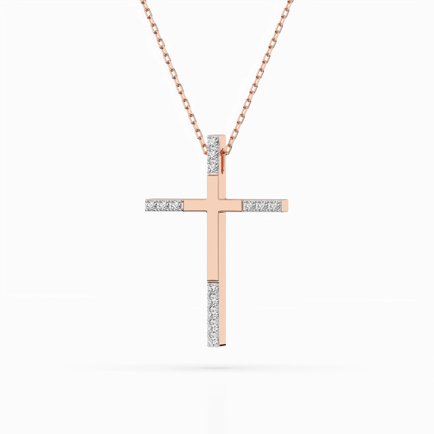 Minimalism Necklace (Round), 0.08 ct — 104-10016