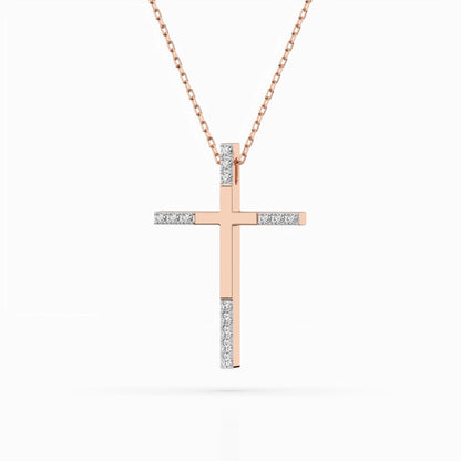Minimalism Necklace (Round), 0.08 ct — 104-10016