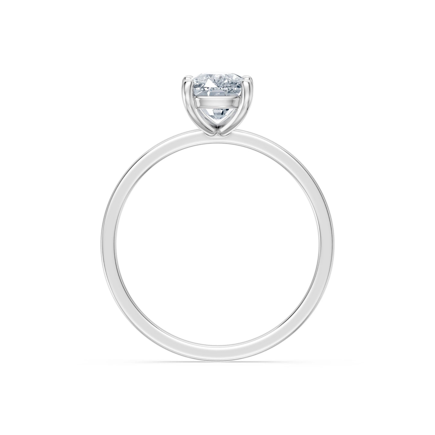 Cushion Lab Grown Diamond Solitaire Engagement Ring 1.5ct by Qutahia Jewellery