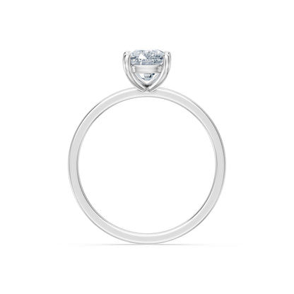 Cushion Lab Grown Diamond Solitaire Engagement Ring 1.5ct by Qutahia Jewellery