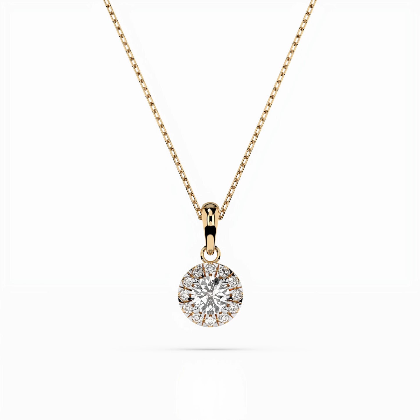 Solitaire Eternity Necklace (Round), 0.2 ct — 104-10053(3.7)