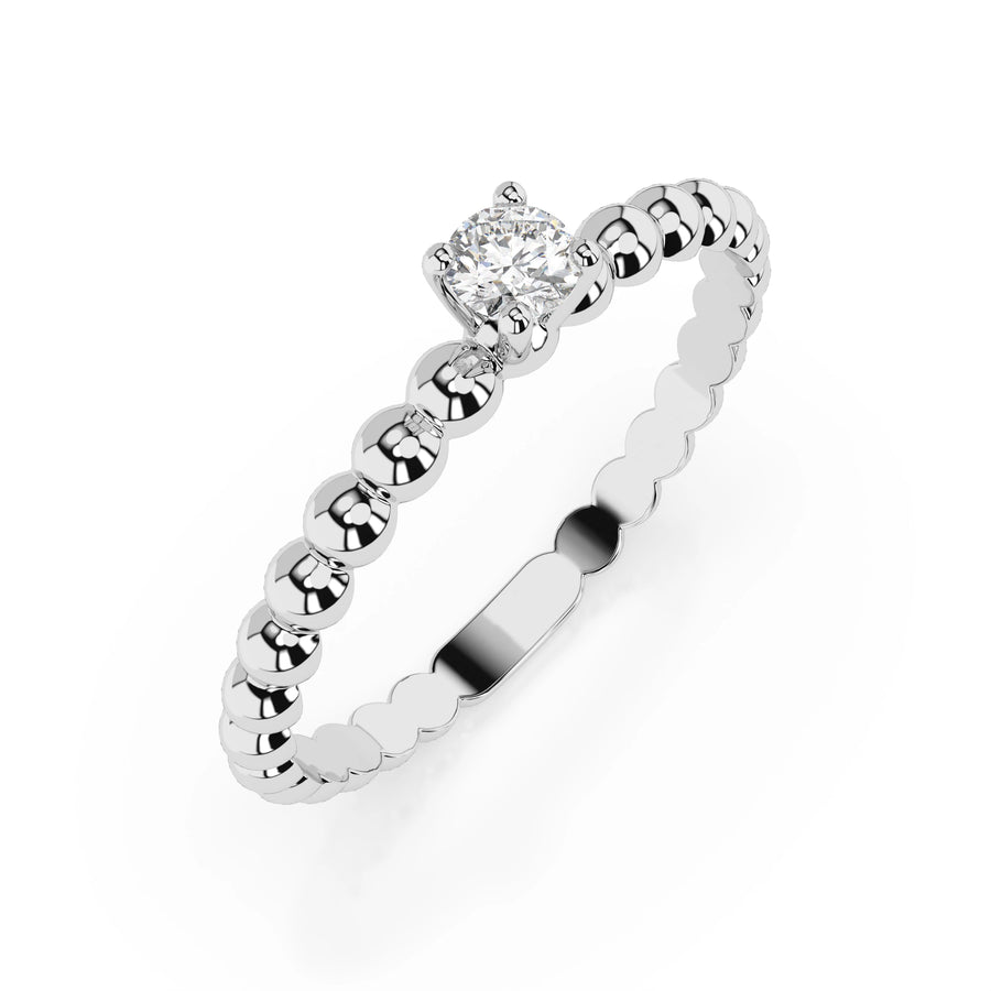 Solitaire Ring (Round), 0.06 ct — 101-10039(2.5)