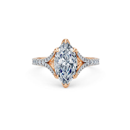 Marquise Lab Grown Diamond Micro Pave Eternity Ring 2.0ct by Qutahia Jewellery