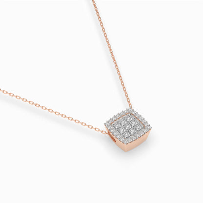Illusion Necklace (Round), 0.12 ct — 104-10035