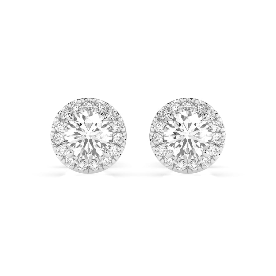Diamond Eternity Earrings Round 0.5ct by Qutahia Jewellery