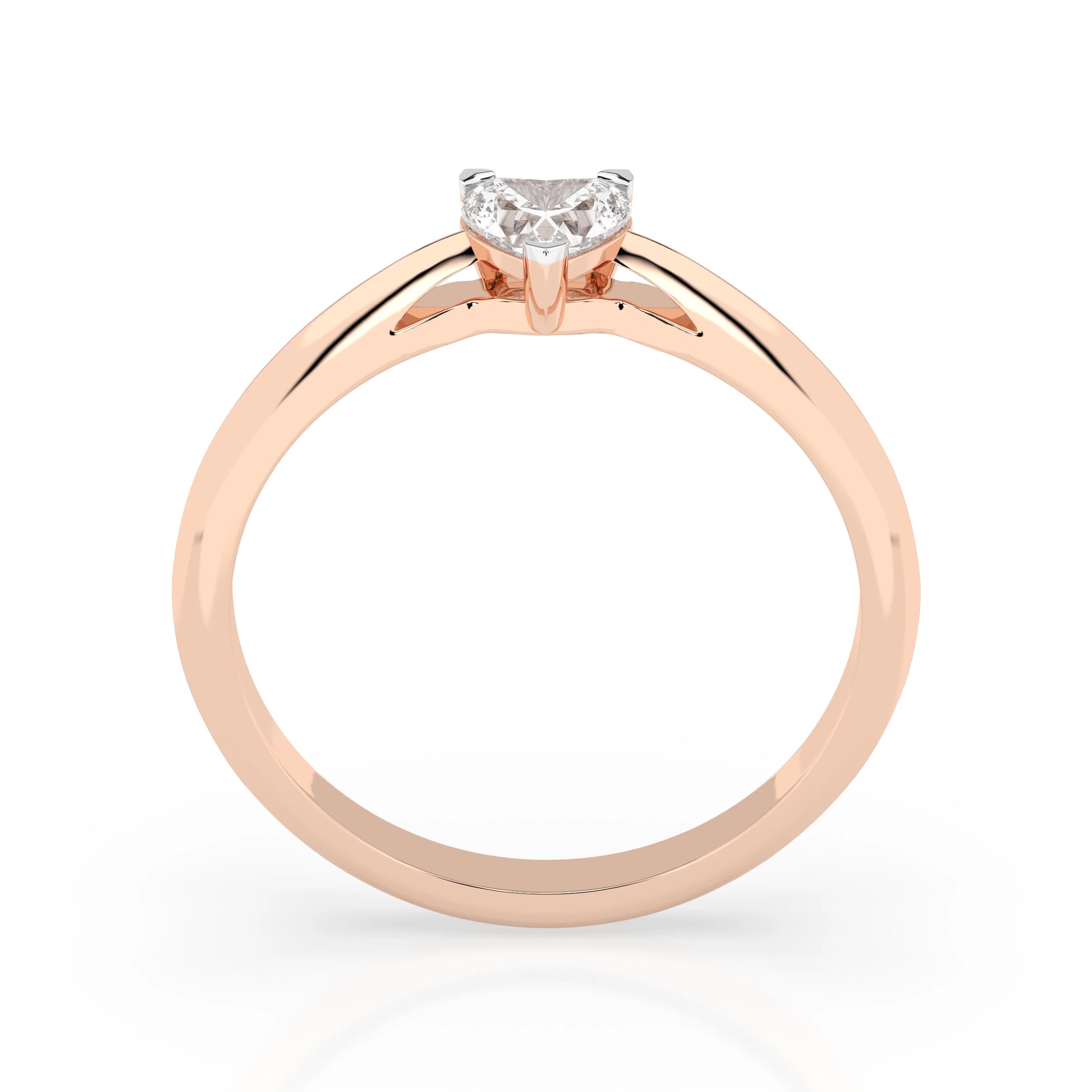 Solitaire Ring (Heart), 0.3 ct — 101-10190(0.30)HRT
