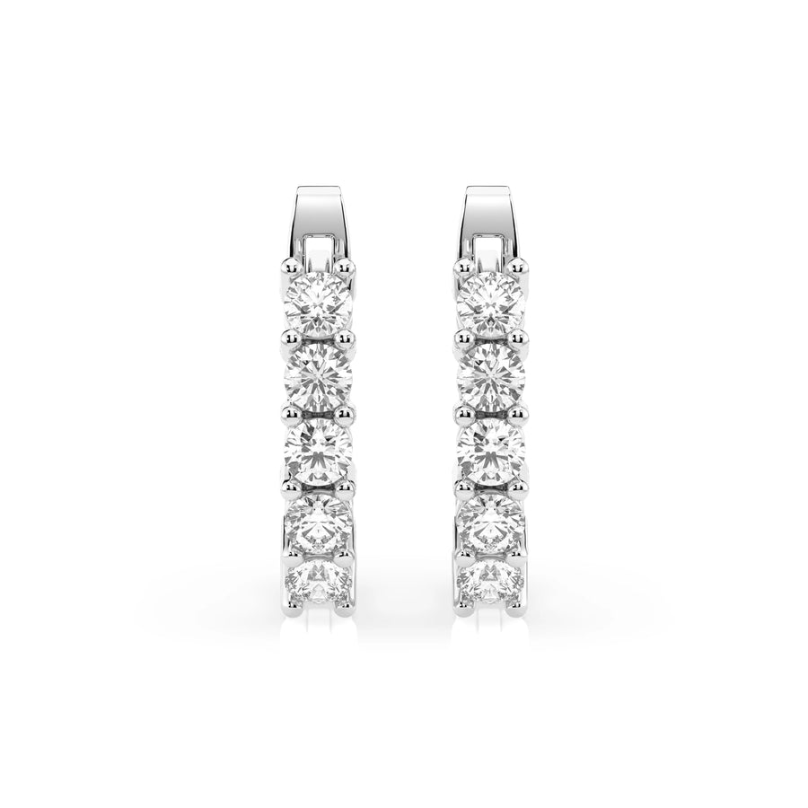 Eternity Earring (Round), 0.6 ct — 102-10098(2.5)