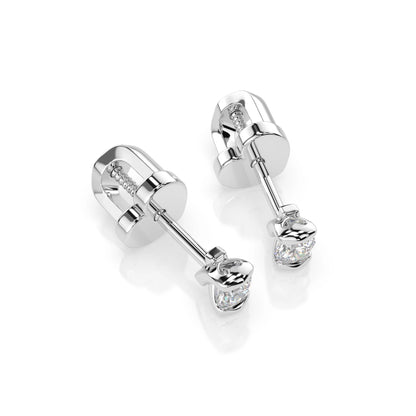 Solitaire Butterfly Earring (Round), 0.12 ct — 102-10016(2.5)