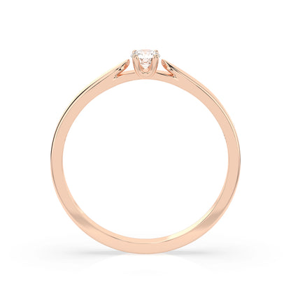 Solitaire Ring (Round), 0.08 ct — 101-10046(2.7)