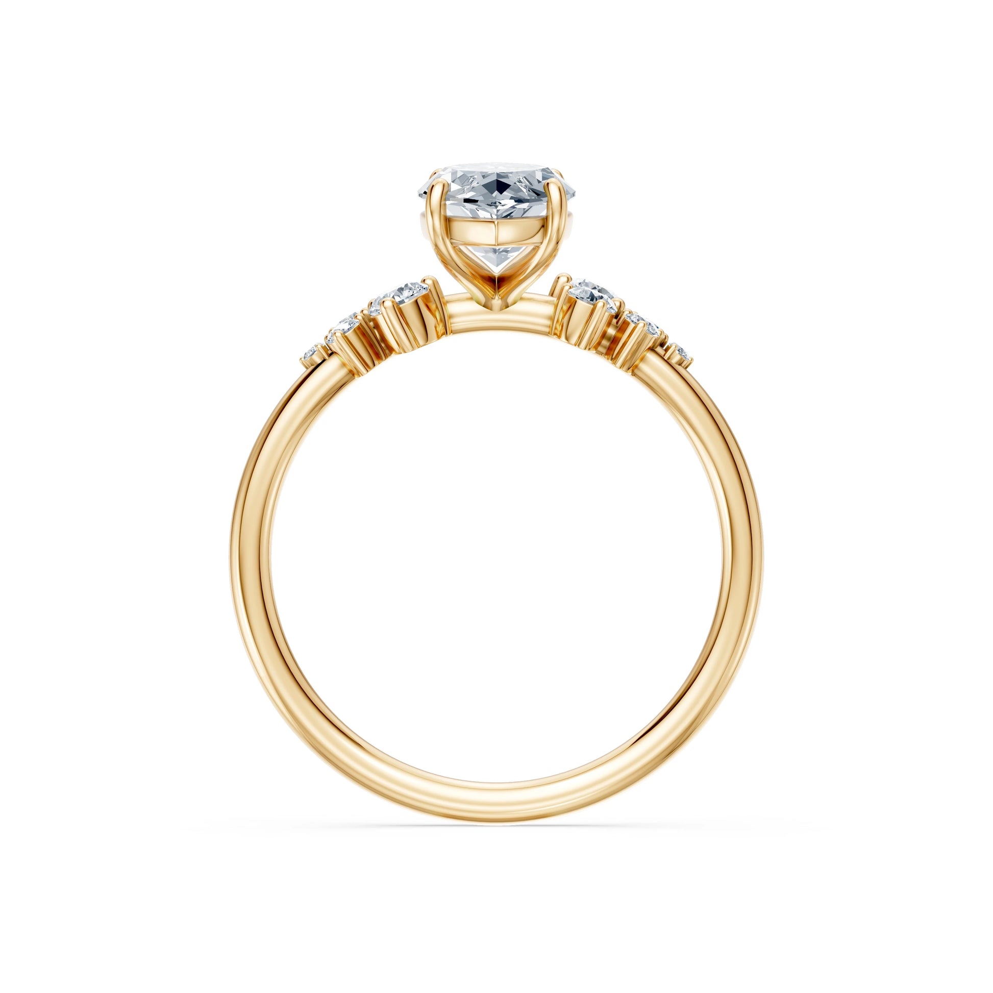 Marquise Lab Grown Diamond Classic Pave Eternity Ring 1.5ct by Qutahia Jewellery