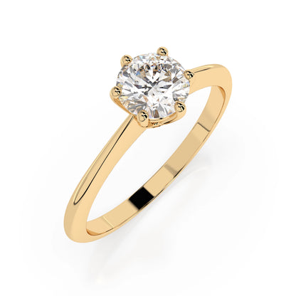 Solitaire Ring (Round), 0.35 ct — 101-10027(4.5)