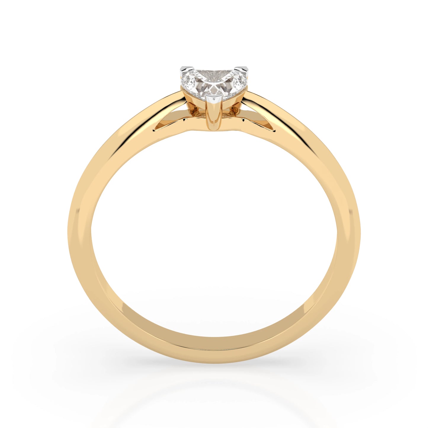 Solitaire Ring (Heart), 0.3 ct — 101-10190(0.30)HRT