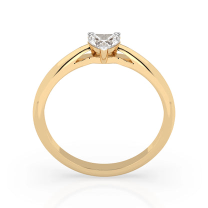Solitaire Ring (Heart), 0.3 ct — 101-10190(0.30)HRT