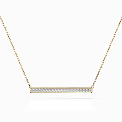 Minimalism Necklace (Round), 0.12 ct — 104-10024