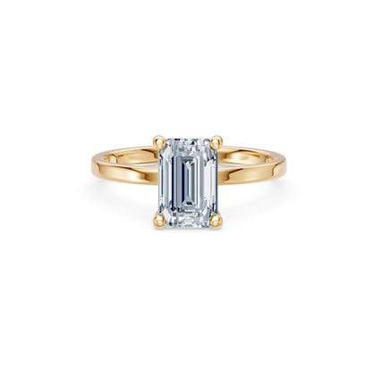 Emerald Lab Grown Diamond Solitaire Engagement Ring 2.0ct by Qutahia Jewellery