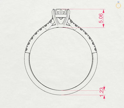 Solitaire Eternity Ring (Round), 0.4 ct — 101-10094(4.7)