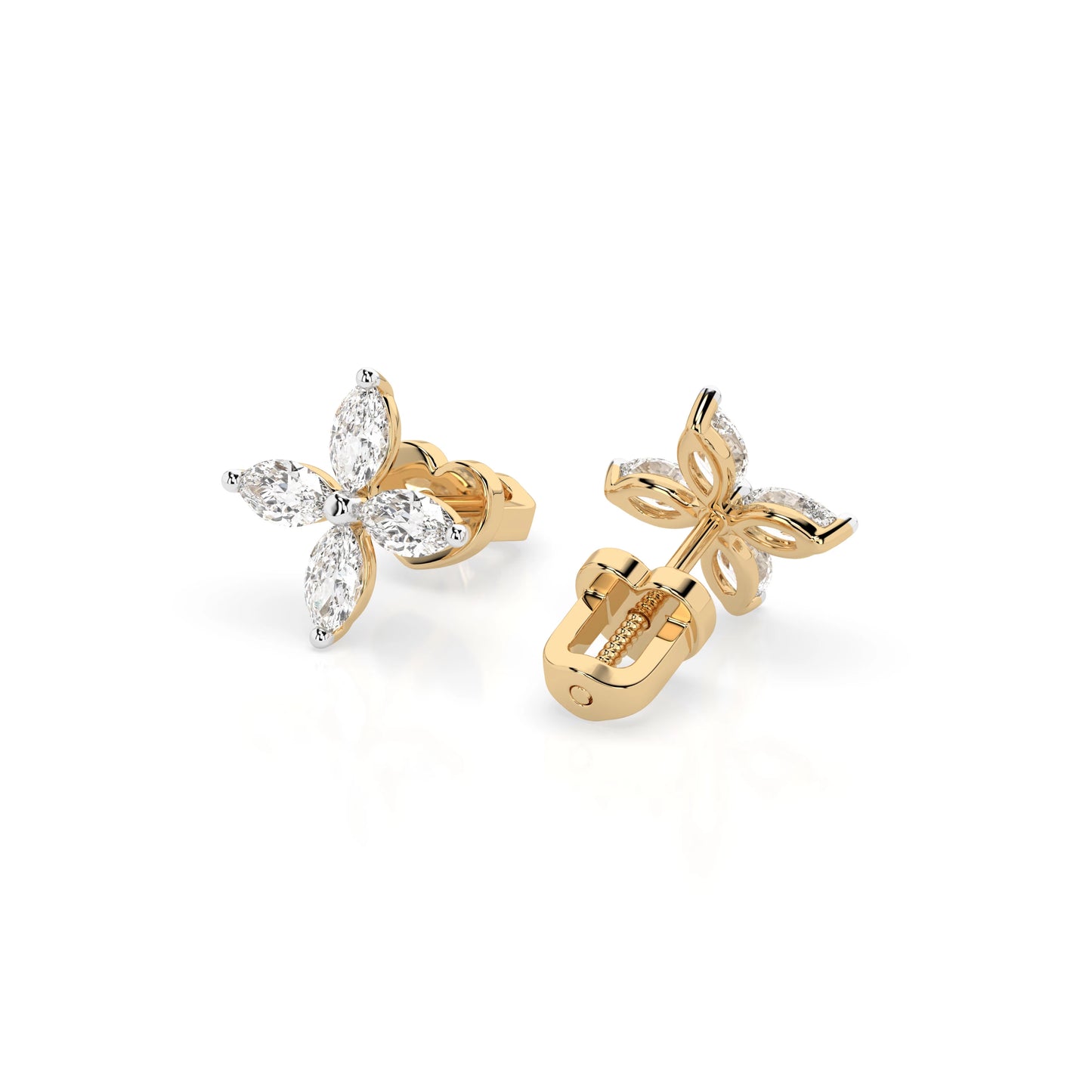 Illusion Earring (Marquise), 0.8 ct — 102-10193V1