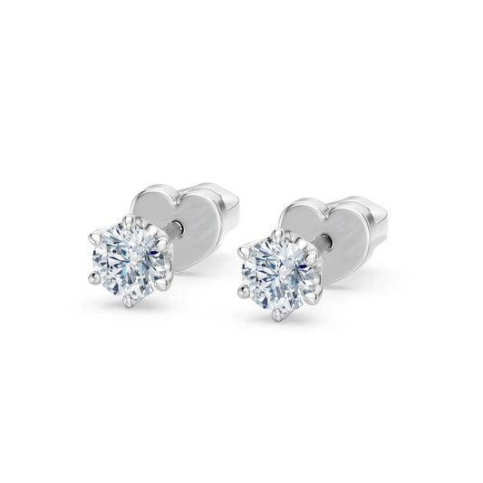 Solitaire Butterfly Earring, 0.6 ct — 102-10040/1(4.2)