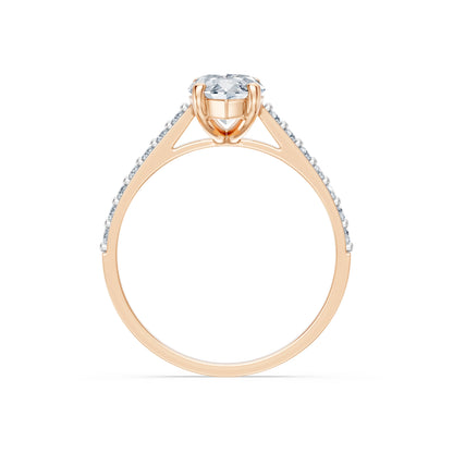 Marquise Lab Grown Diamond Slim Pave Eternity Ring 1.5ct by Qutahia Jewellery