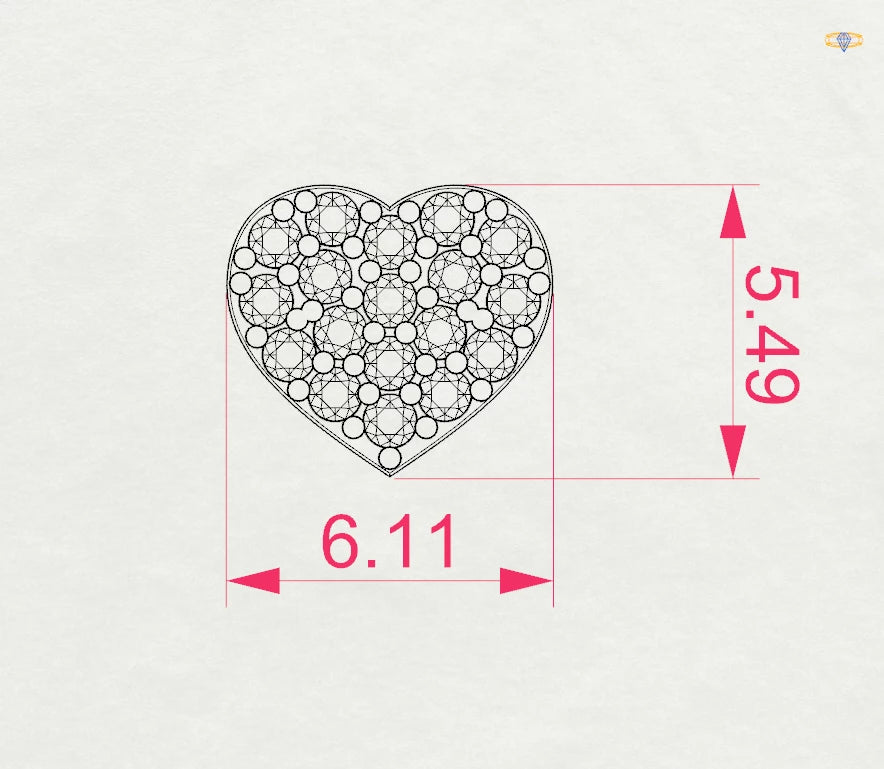 Illusion Earring (Round), 0.18 ct — 102-10097
