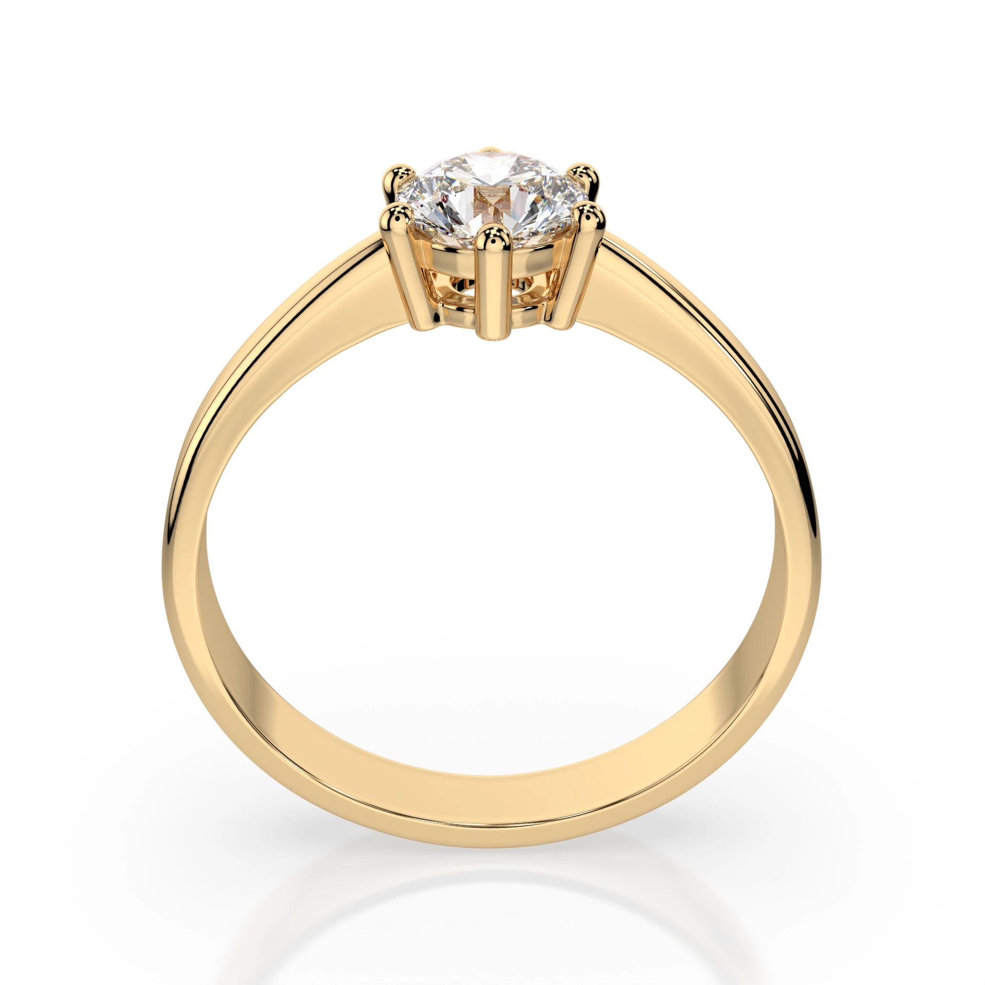 Solitaire Ring (Round), 0.4 ct — 101-10151(4.7)