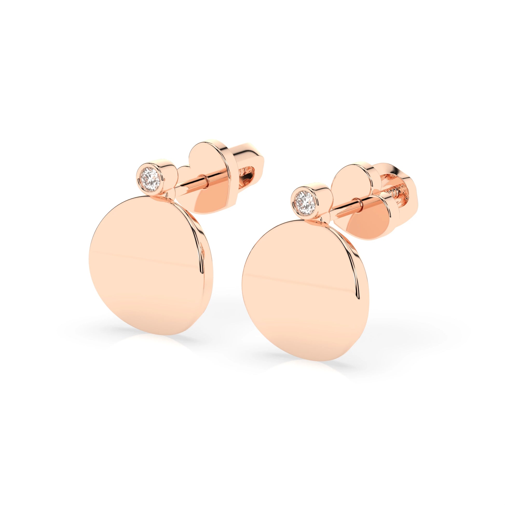 Minimalism Earring (Round), 0.04 ct — 102-10067