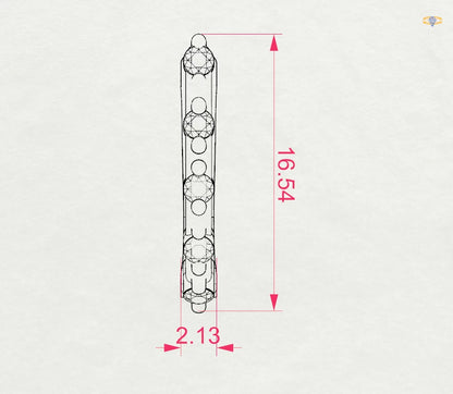 Eternity Earring (Round), 0.2 ct — 102-10145