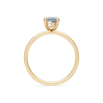 Marquise Lab Grown Diamond Solitaire Engagement Ring 1.5ct by Qutahia Jewellery