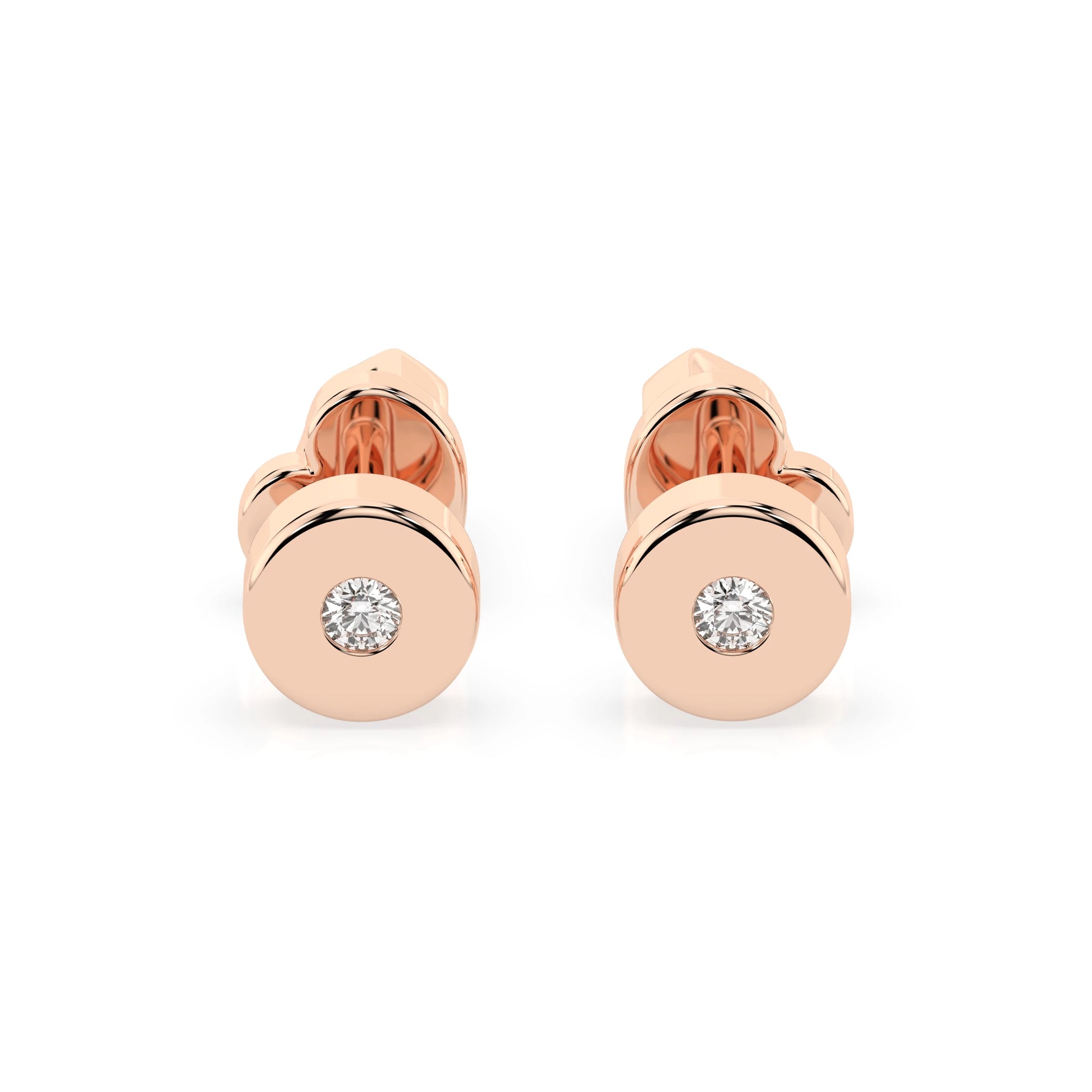 Solitaire Butterfly Earring (Round), 0.04 ct — 102-10050