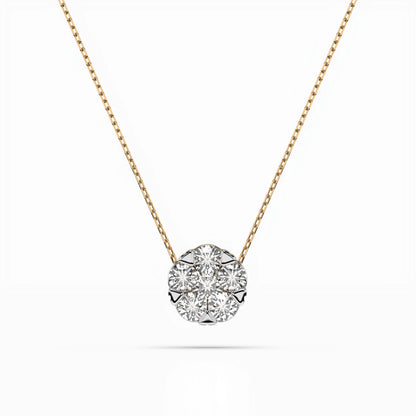 Illusion Necklace (Round), 0.15 ct — 104-10033(3.4)