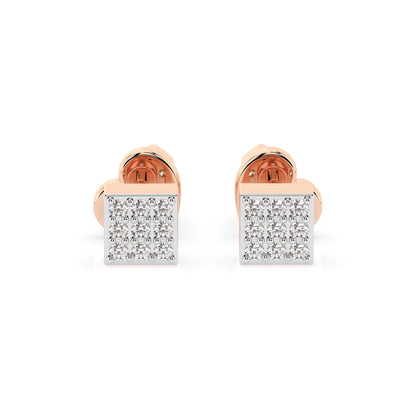 Illusion Earring (Round), 0.11 ct — 102-10063