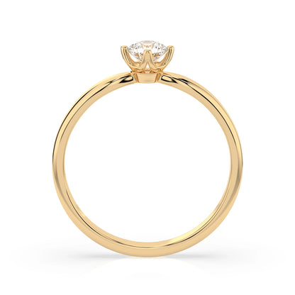 Solitaire Ring (Round), 0.3 ct — 101-10041(4.2)