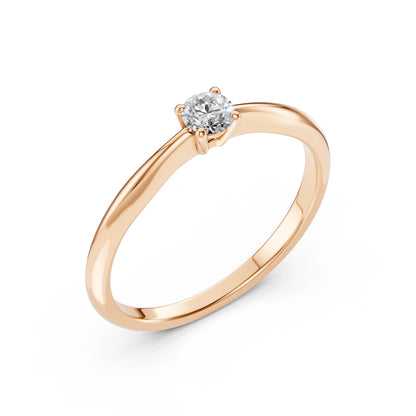 Solitaire Ring (Round), 0.2 ct — 101-10021(3.7)