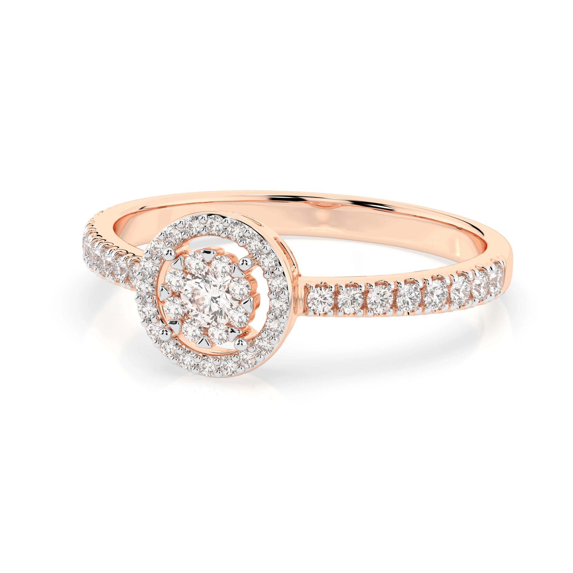 Illusion Ring (Round), 0.06 ct — 101-10018(2.5)