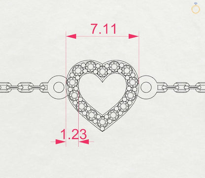Minimalism Bracelet (Round), 0.07 ct — 105-10005