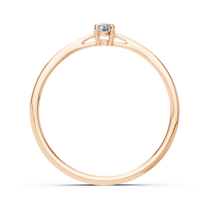 Solitaire Ring (Round), 0.06 ct — 101-10012/1(2.5)