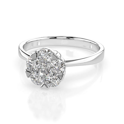 Illusion Ring (Round), 0.15 ct — 101-10015/1(3.4)