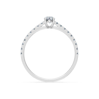 Solitaire Eternity Ring, 0.3 ct — 101-10191(0.30)OV