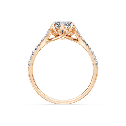 Marquise Lab Grown Diamond Micro Pave Eternity Ring 2.0ct by Qutahia Jewellery