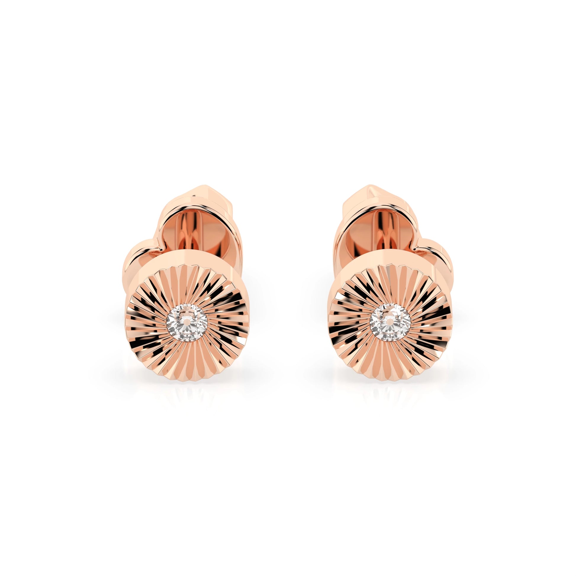 Minimalism Earring (Round), 0.04 ct — 102-10049