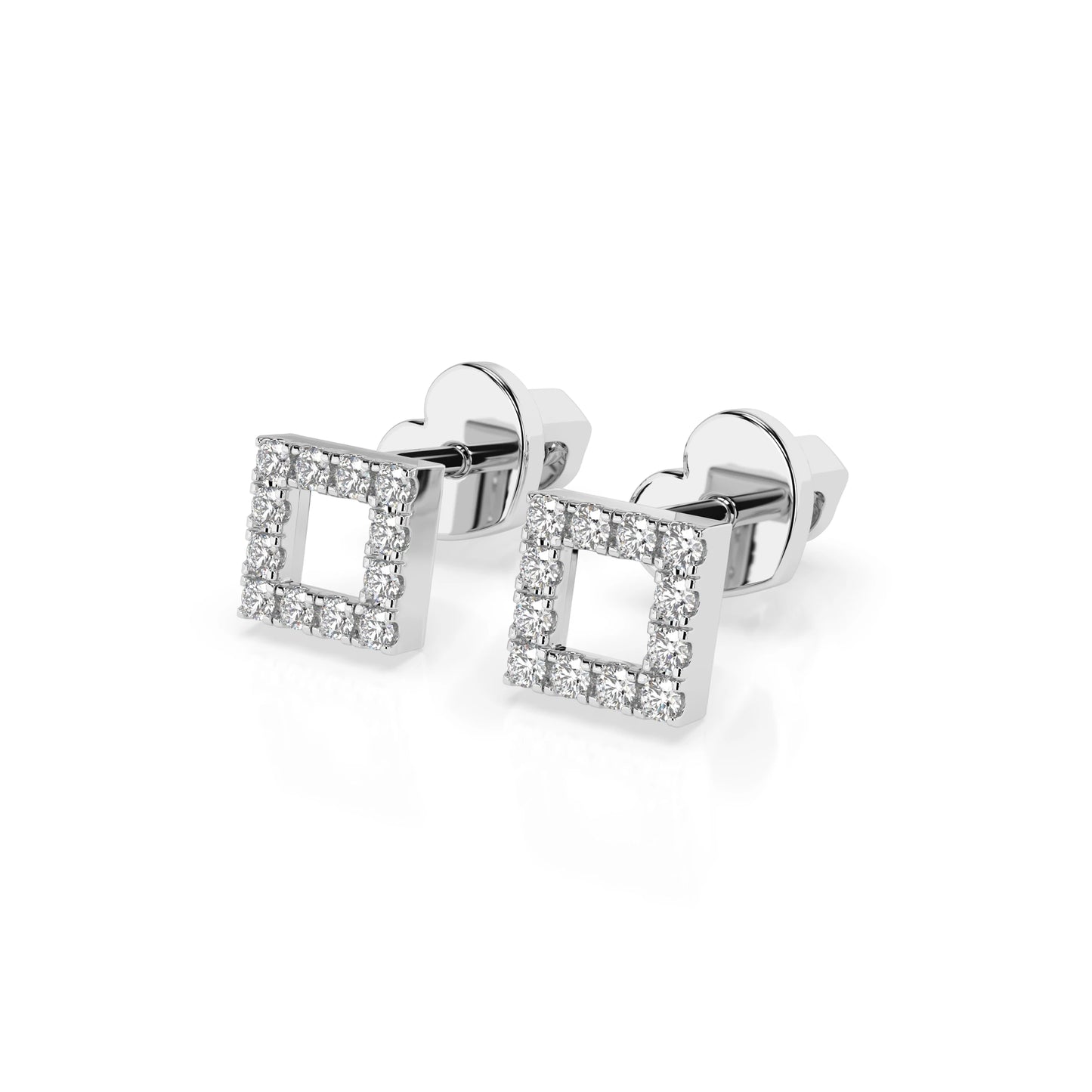 Minimalism Earring (Round), 0.14 ct — 102-10053